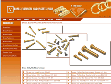 Tablet Screenshot of brass-screws.brass-fasteners-inserts.com