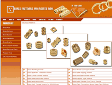 Tablet Screenshot of brass-inserts.brass-fasteners-inserts.com